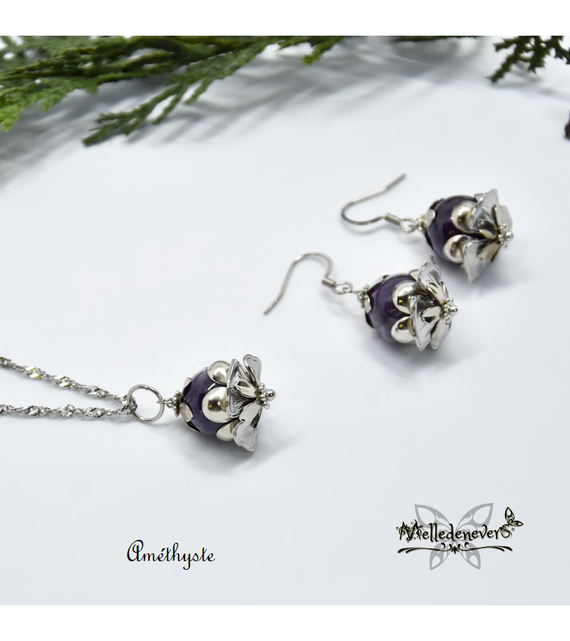 Necklace Amethyst Felilë