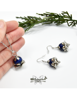 Boucles Lapis Lazuli Elendur